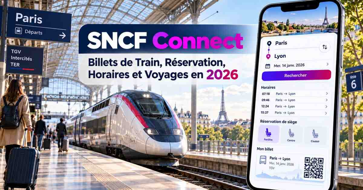 SNCF Connect : Billets, Horaires et Réservation Train 2026