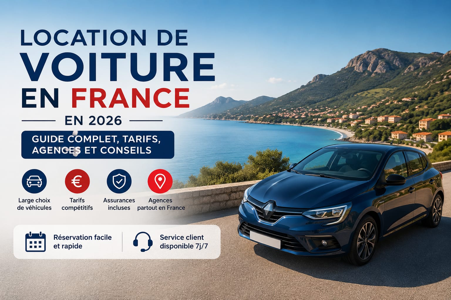 Location de Voiture en France en 2026 – Guide Complet, Tarifs, Agences et Conseils