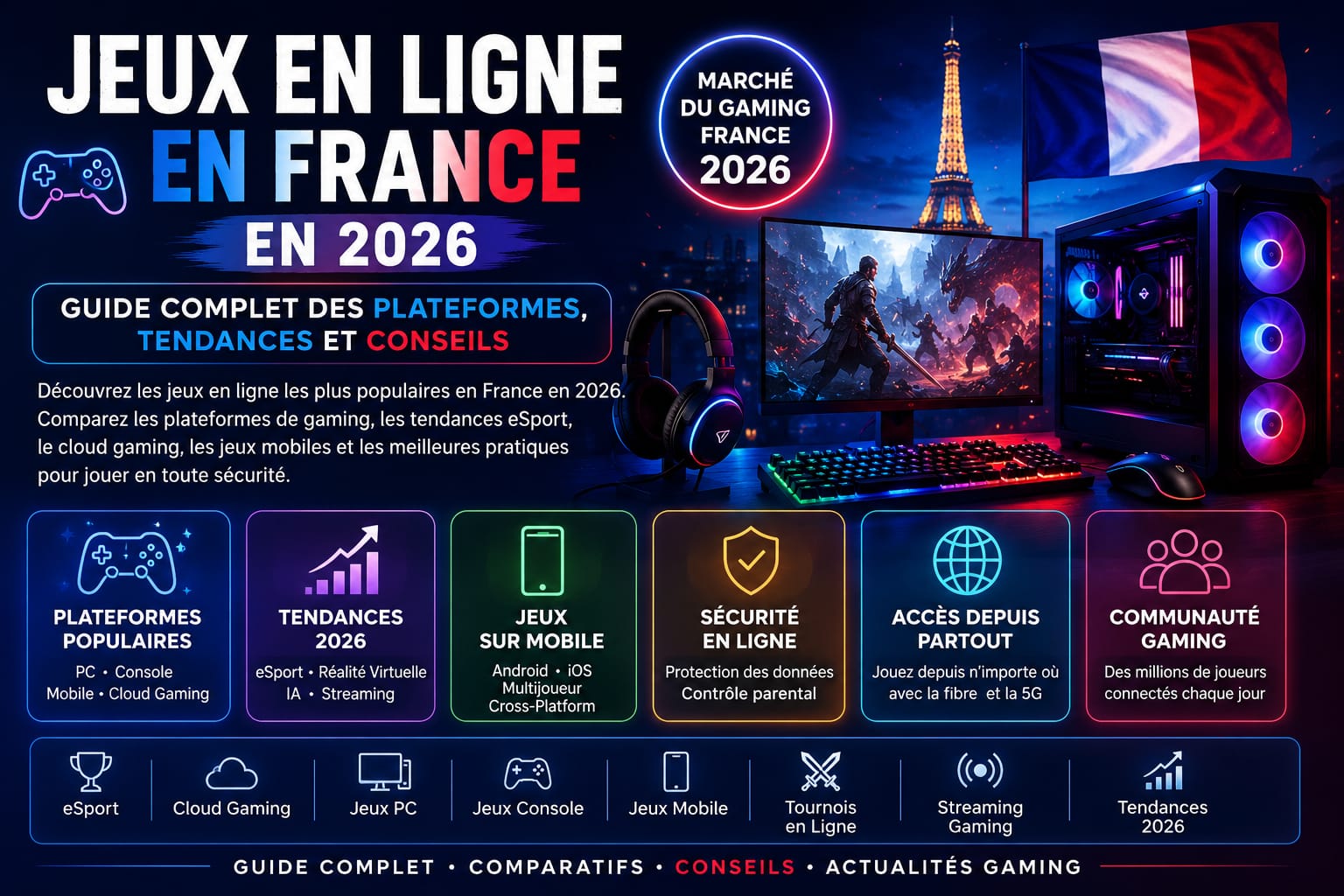 Jeux en Ligne en France en 2026 – Guide Complet des Plateformes, Tendances et Conseils