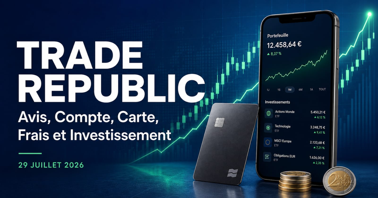 Trade Republic : Avis, Compte, Carte, Frais et Investissement au 29 Juillet 2026